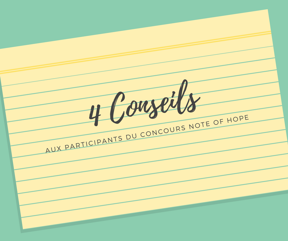 Concours "Note of Hope"